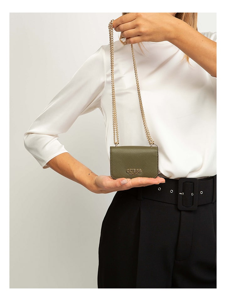 Guess Umhängetasche in Oliv - (B)12 cm x (H)8 cm x (T)3 cm günstig kaufen onesize