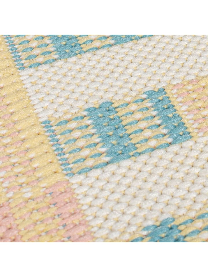 KADIMA DESIGN Rutschfester Outdoor-Teppich in Pastellfarben aus Polypropylen günstig kaufen