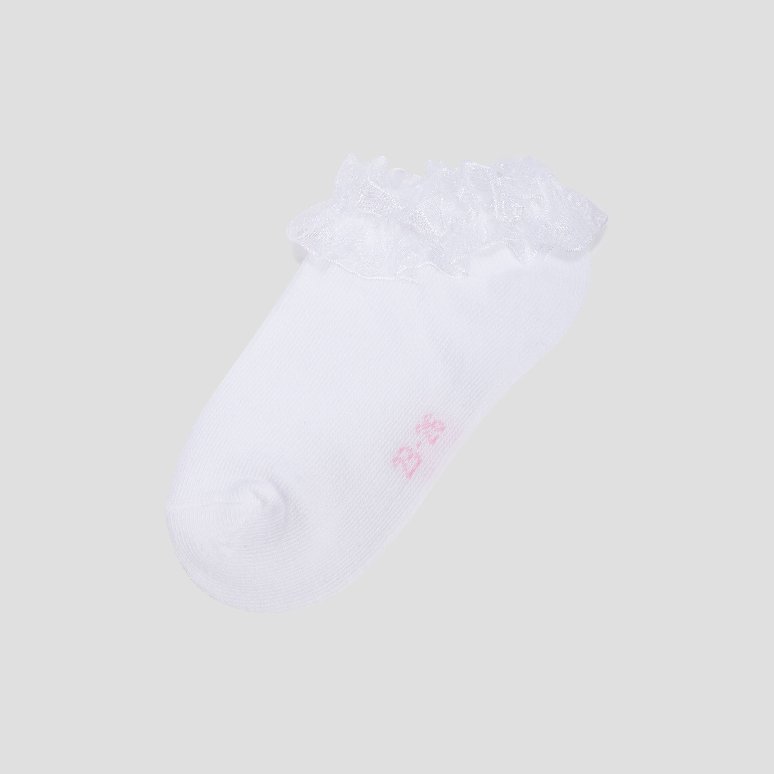 Chaussettes à volants blanc fille | La Halle