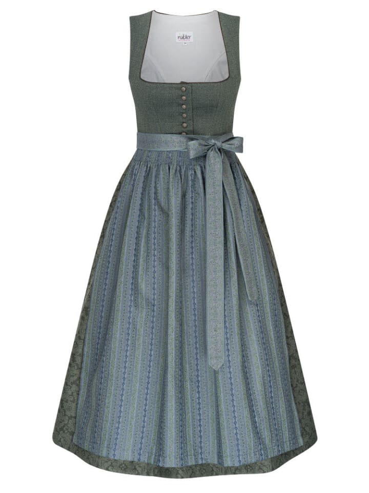 Nübler Dirndl lang Wilma in Salbei günstig kaufen 52