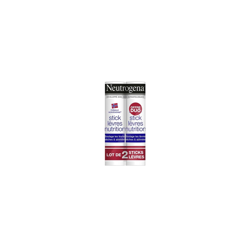 neutrogena Neutrogena Duo Stick Lèvres 2 x 4,8 g Baume lèvres
