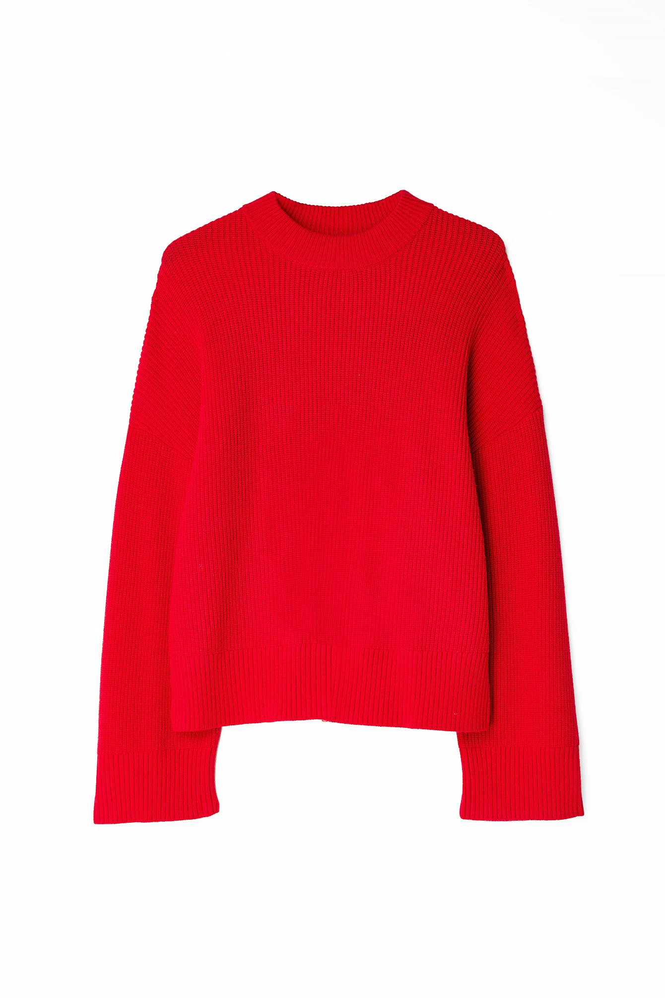 Rundhalsausschnitt Strickpullover