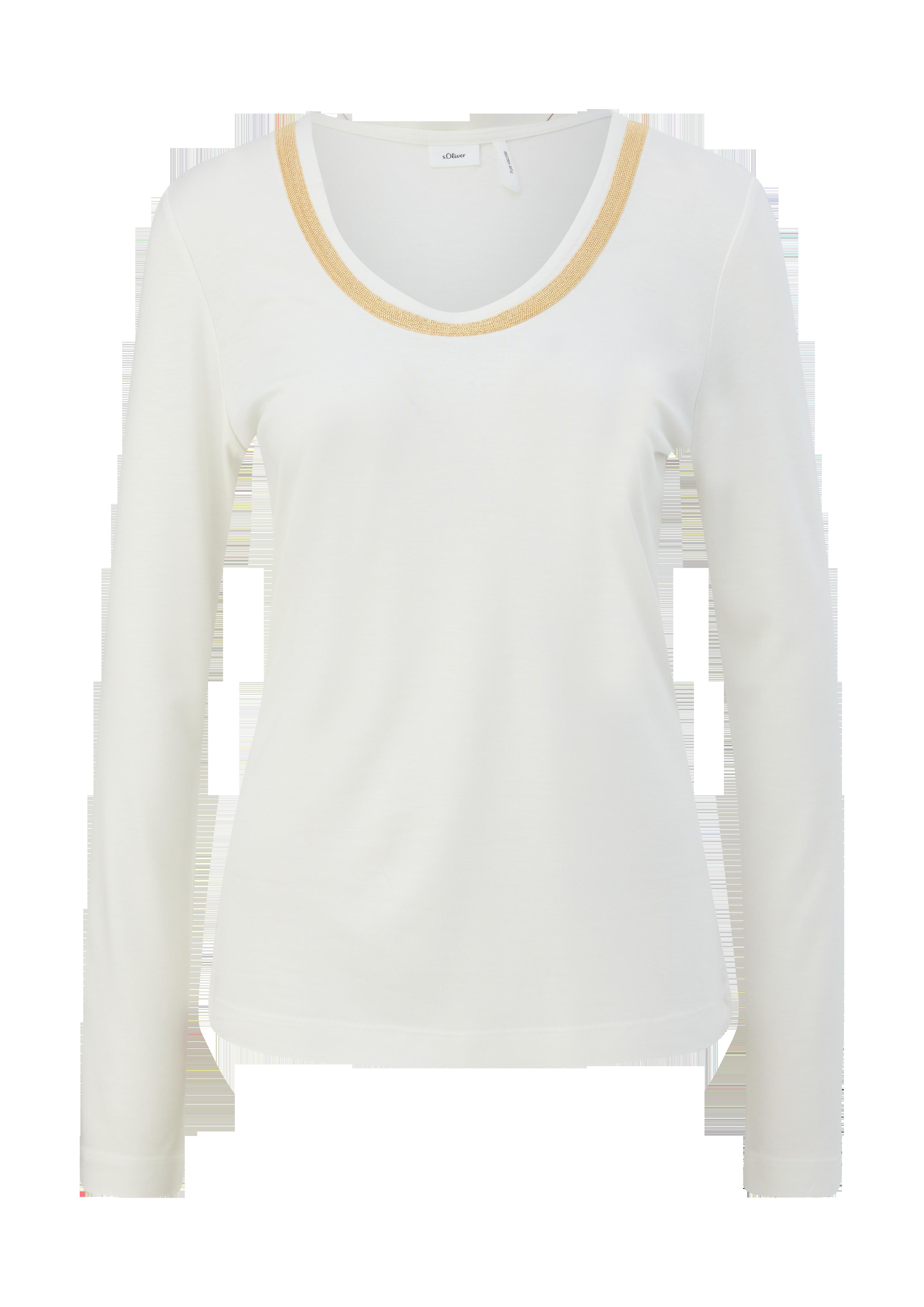 Langarmshirt mit Schmuckdetail  2121661-0200
