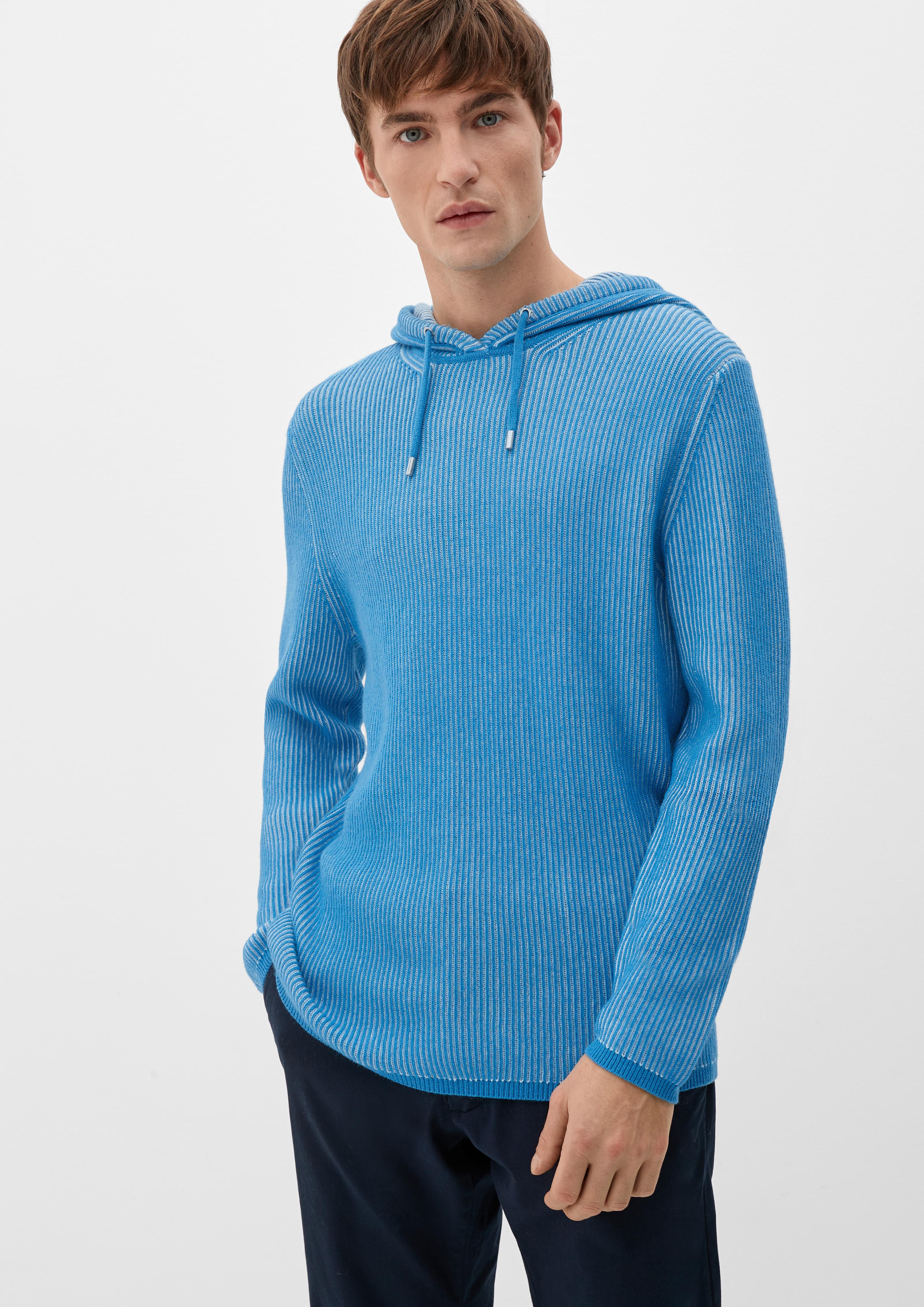 Strickhoodie mit Rippstruktur  2124532-6285