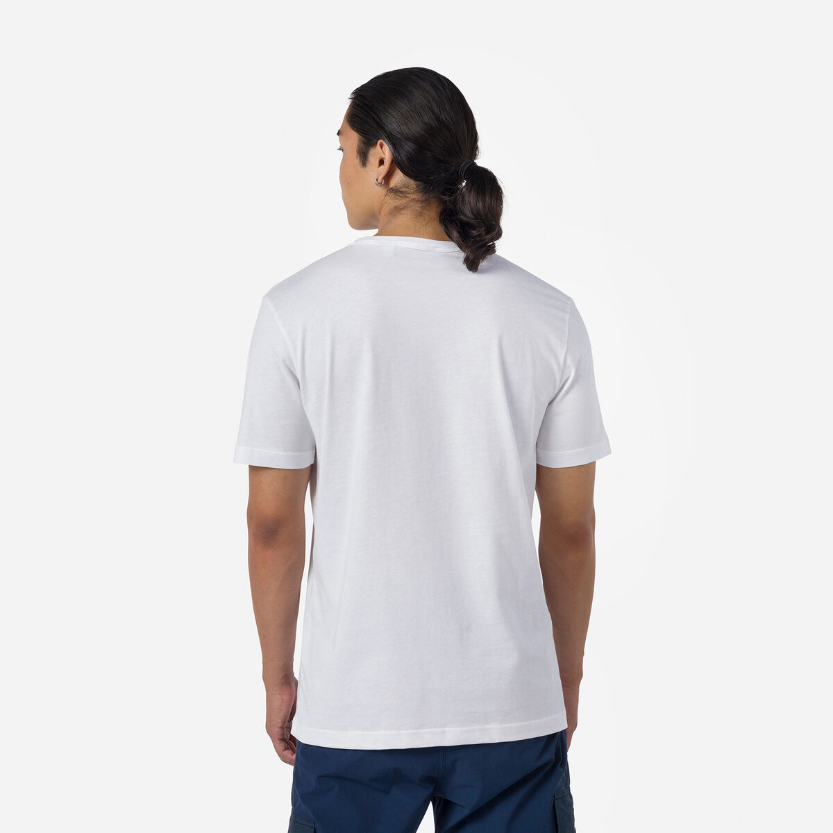 Einfarbiges Logo Herren-T-Shirt