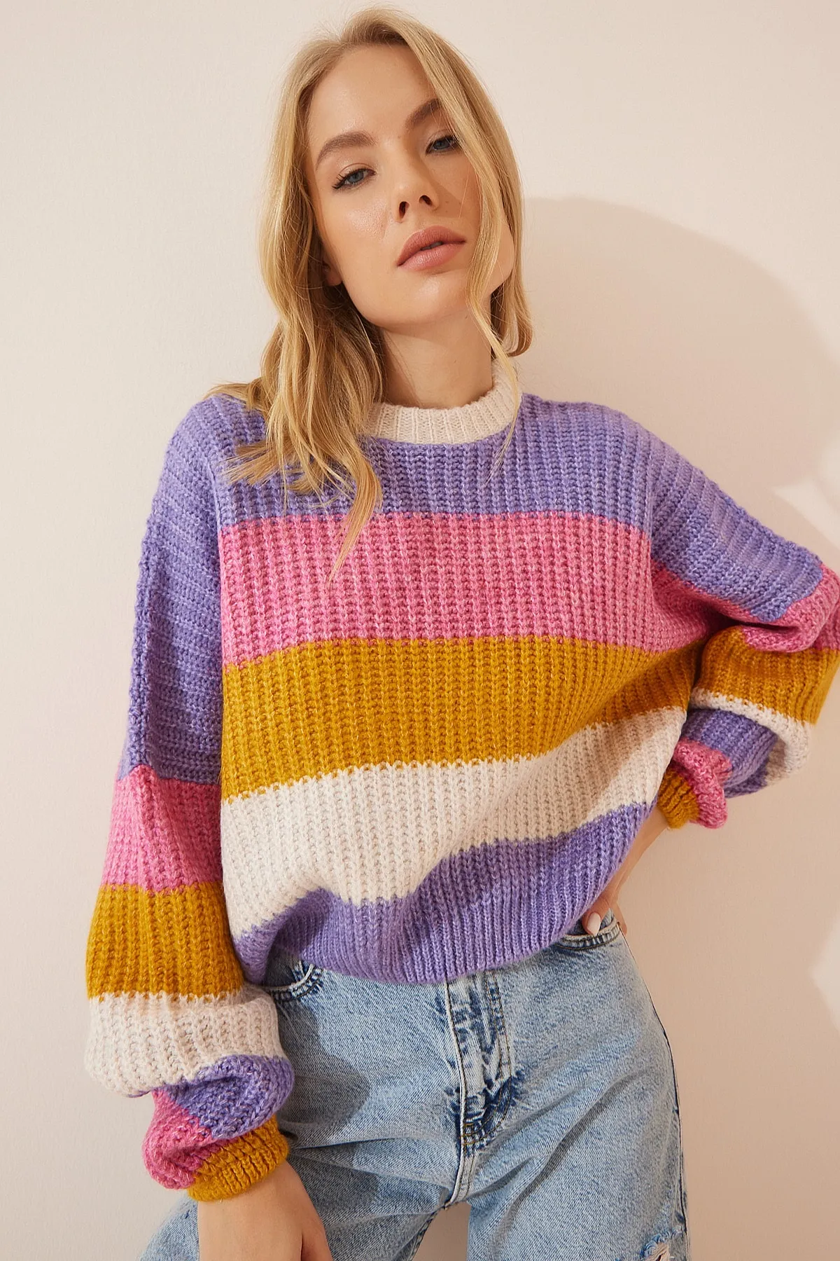 Happiness İstanbul  Pullover - Mehrfarbig - Regular Fit