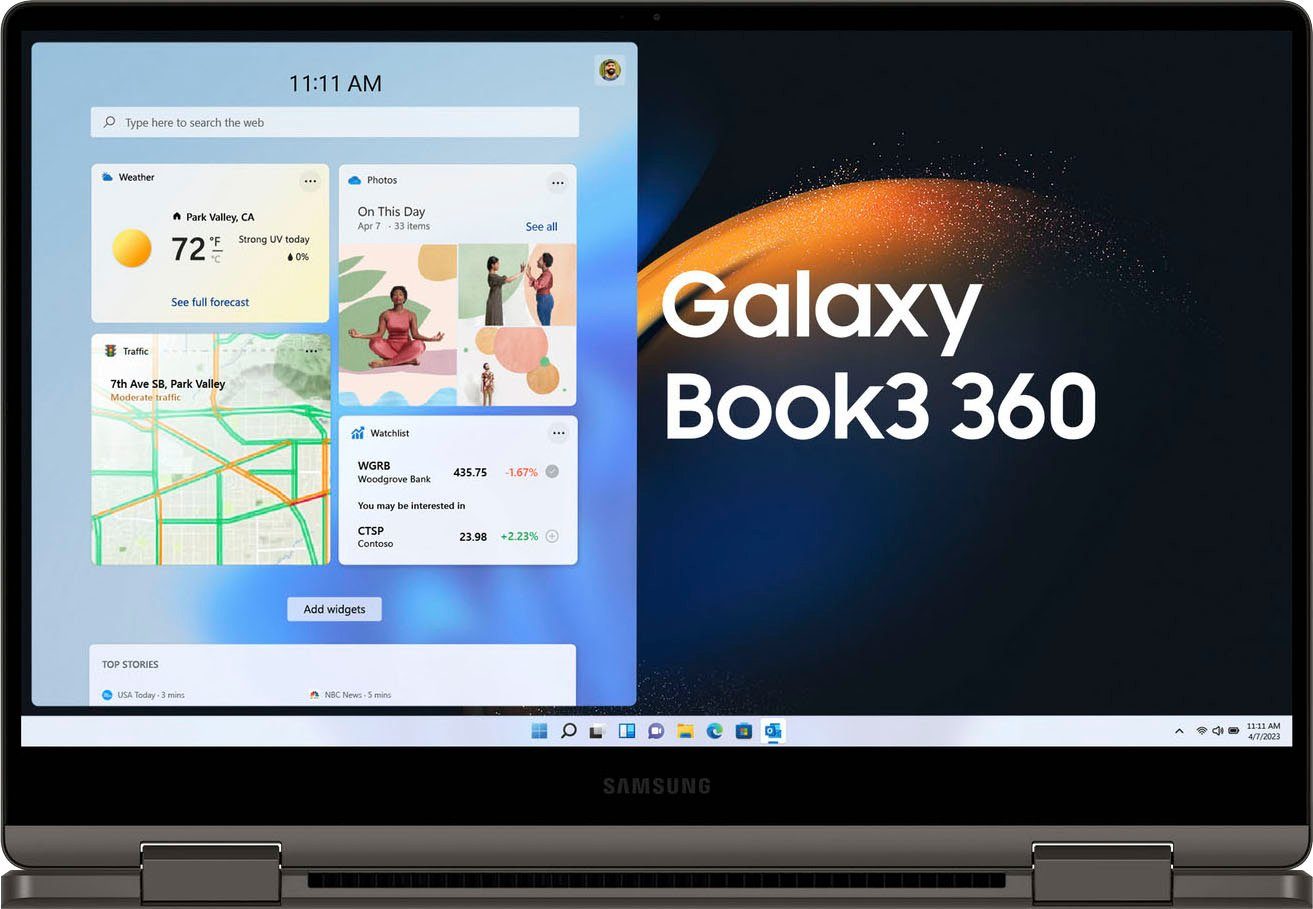 Samsung Galaxy Book3 360 Notebook (33,78 cm/13,3 Zoll, Intel Core i5 1340P, Iris Xe Graphics, 512 GB SSD)