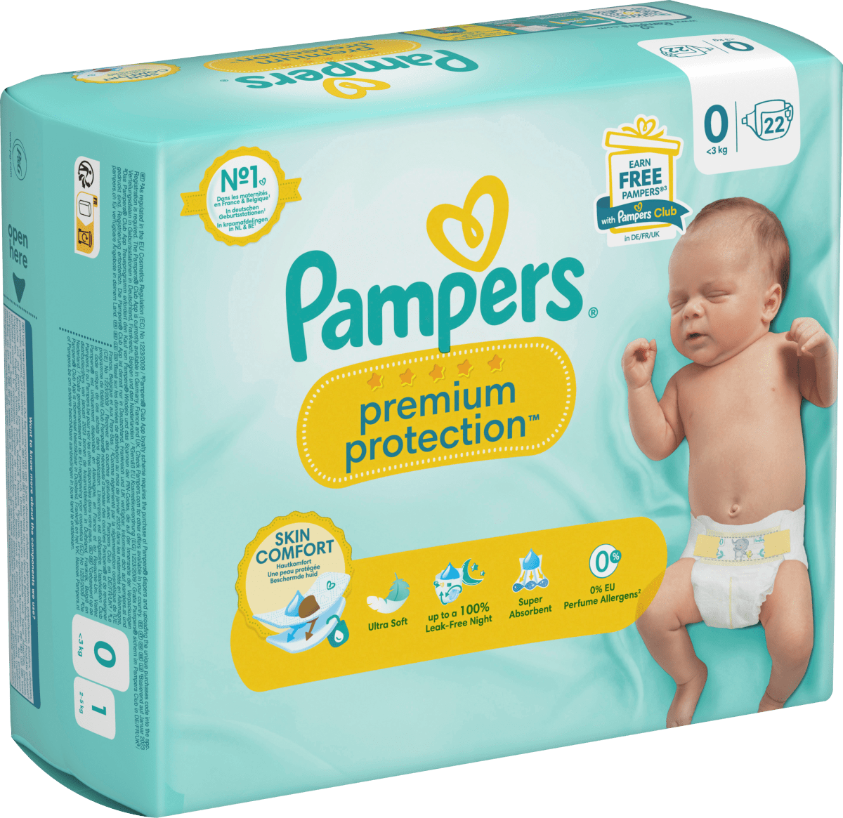 Windeln Premium Protection Gr. 0 New Baby Micro, 22 St