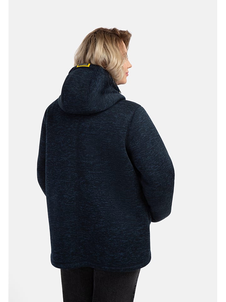 Schmuddelwedda Strickfleecejacke in Dunkelblau günstig kaufen