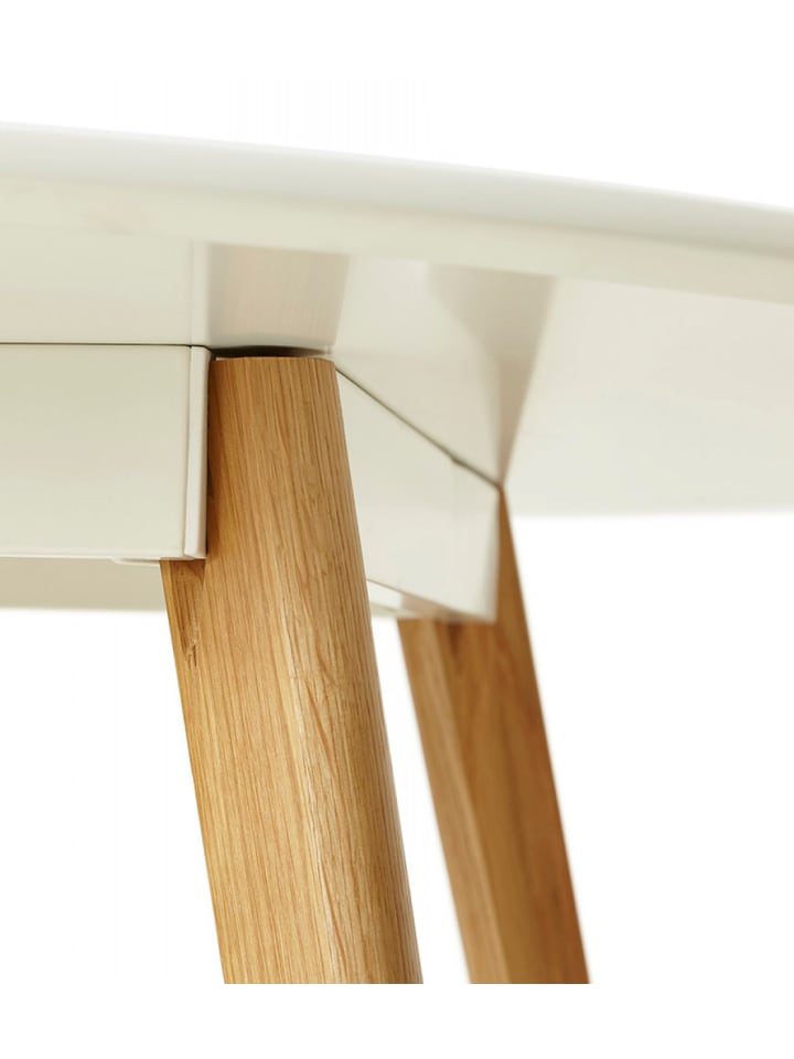 KADIMA DESIGN Runder Esstisch AMY | Skandinavischer Holztisch für 6 Personen in Weiß günstig kaufen onesize