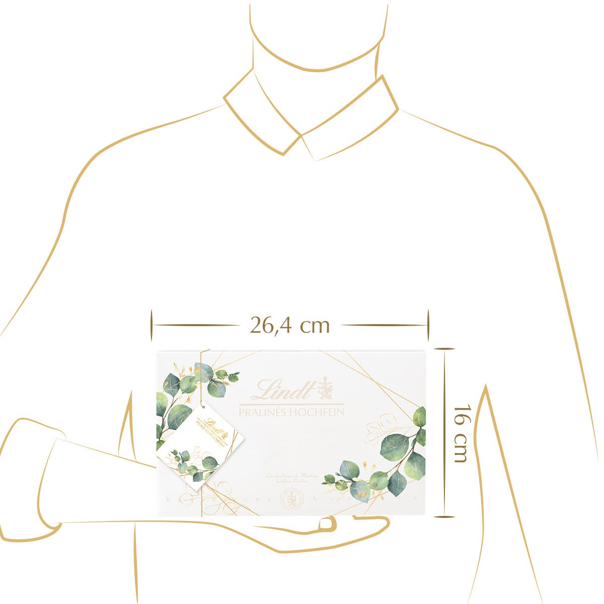 Pralinés Hochfein in Geschenkpapier Winter, 200g