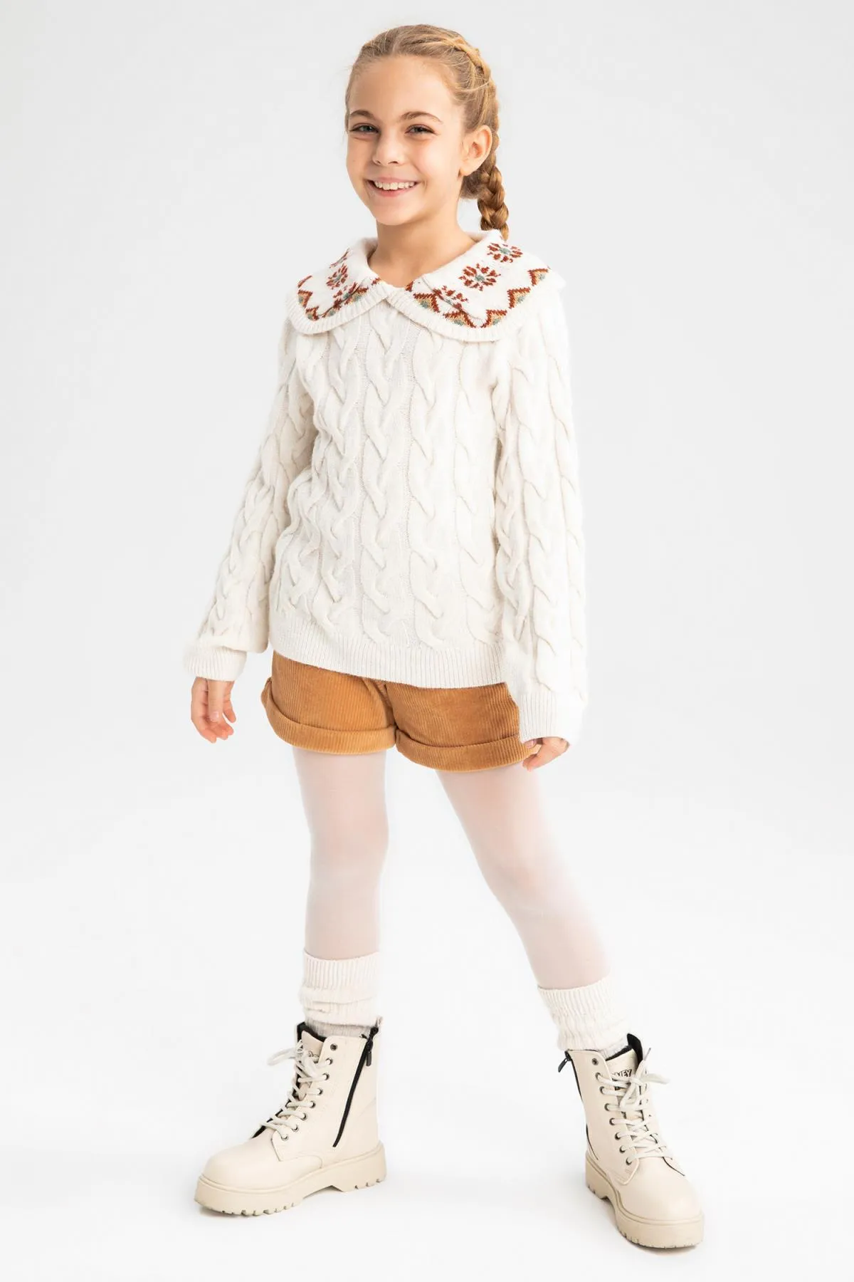 DeFacto  Strickpullover für Mädchen mit normaler Passform