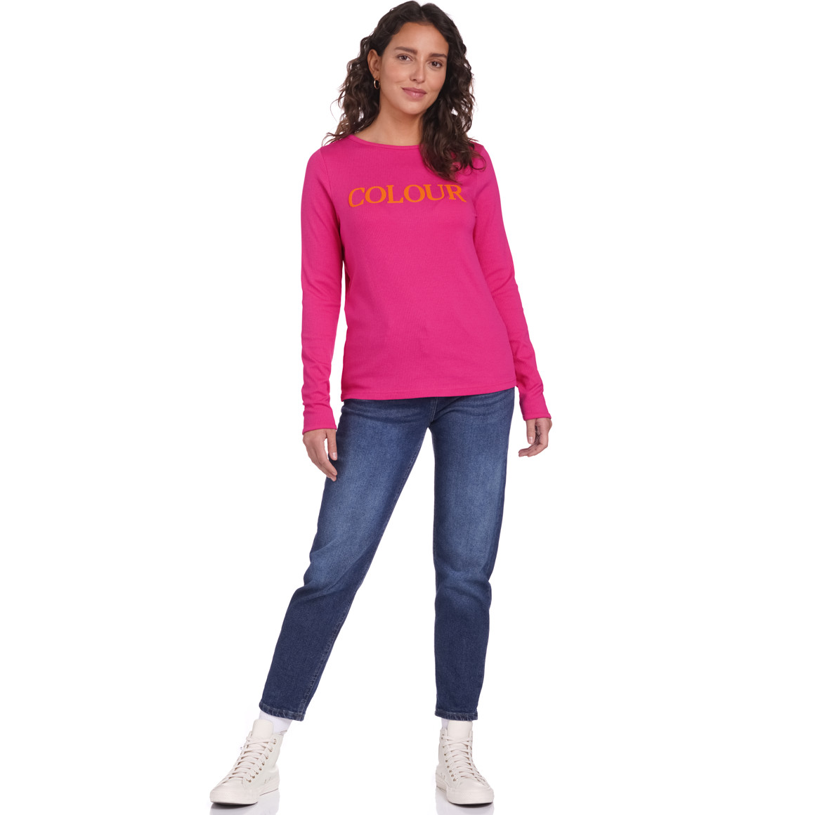 Damen Langarmshirt mit Print