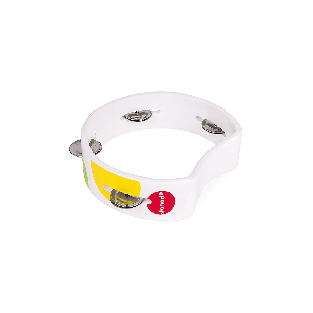 J07635 Confetti Headless Tambourine Konfetti Tamburin zum Greifen/Display 6 Stück, mehrfarbig
