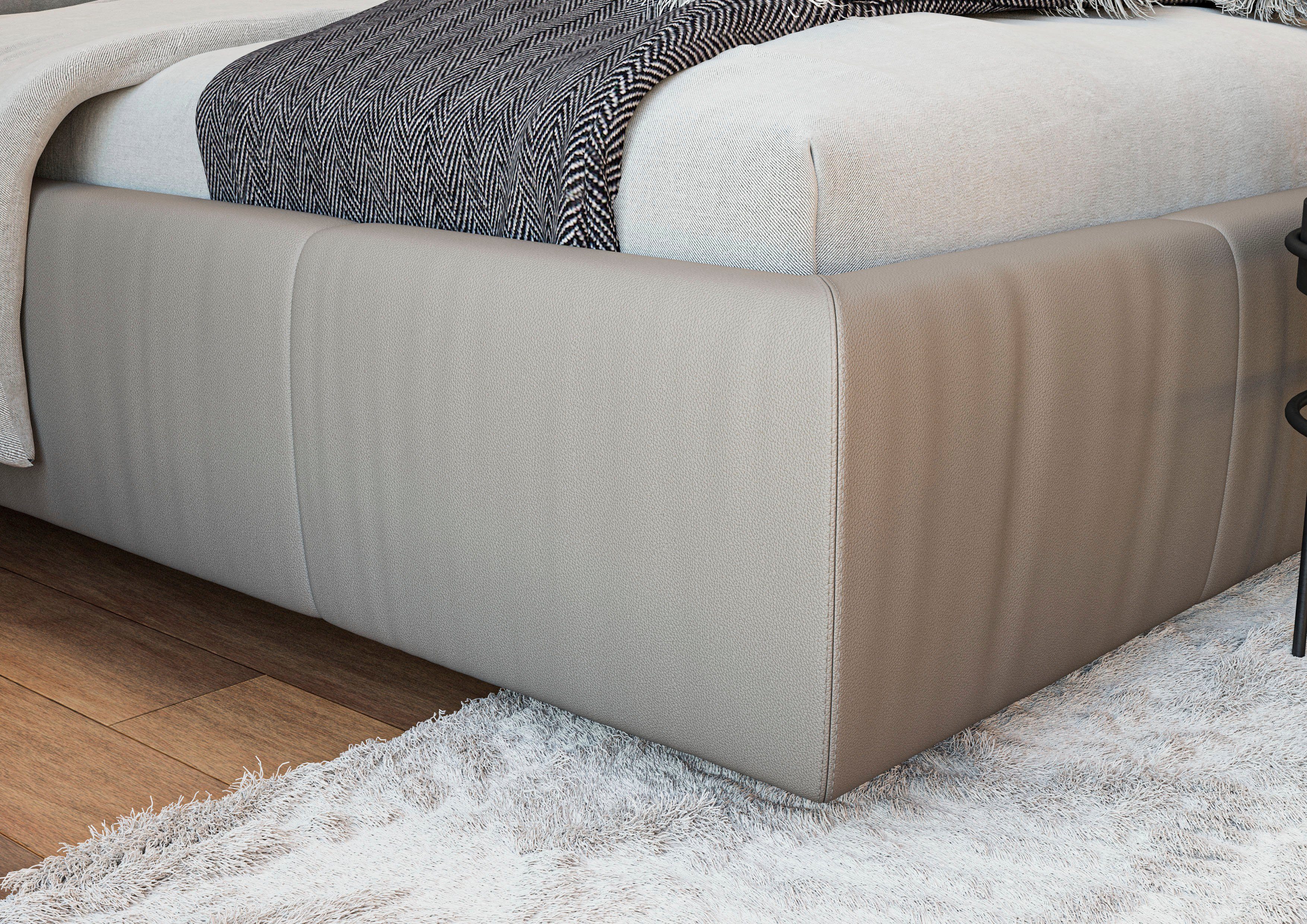 Places of Style Polsterbett Priora, auch in NaturLEDER, Cord, belastbar bis 280kg, auch Überlänge 220 cm