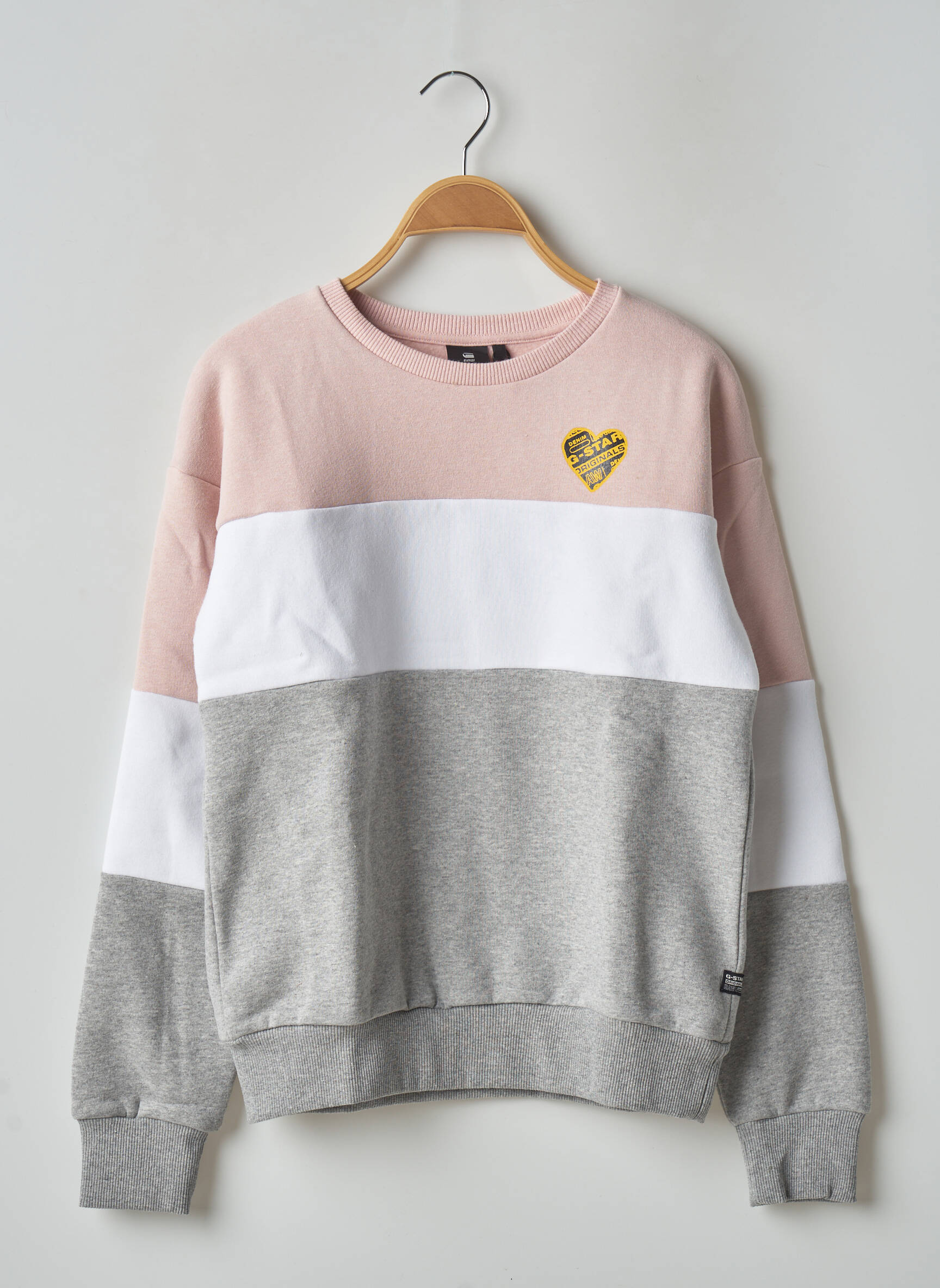 G Star Sweats Fille couleur gris