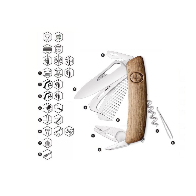 Swiza SH09 R-HTT WOOD WALNUT