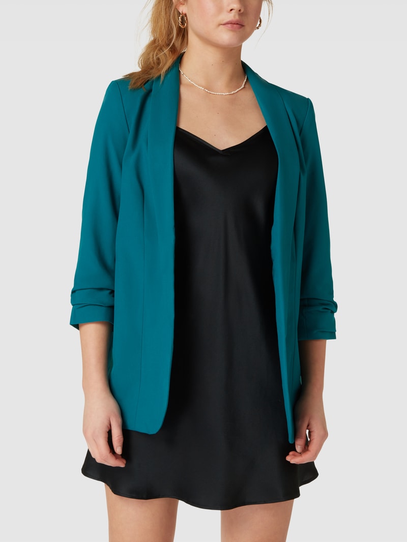 Blazer mit Schalkragen in petrol