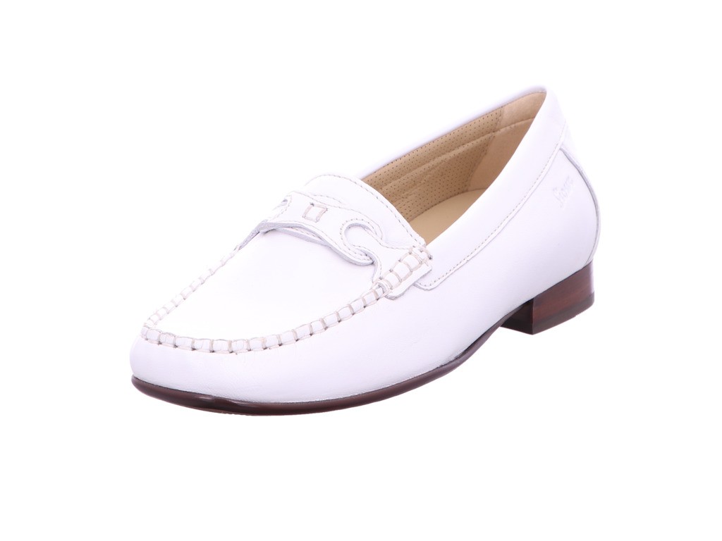 SIOUX Klassische Slipper weiss