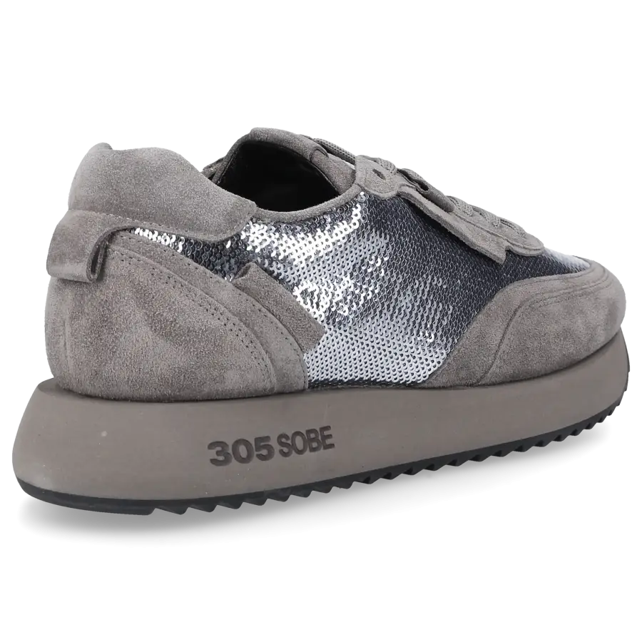 305 SOBE - Sneaker low LAGUNA Veloursleder - grau