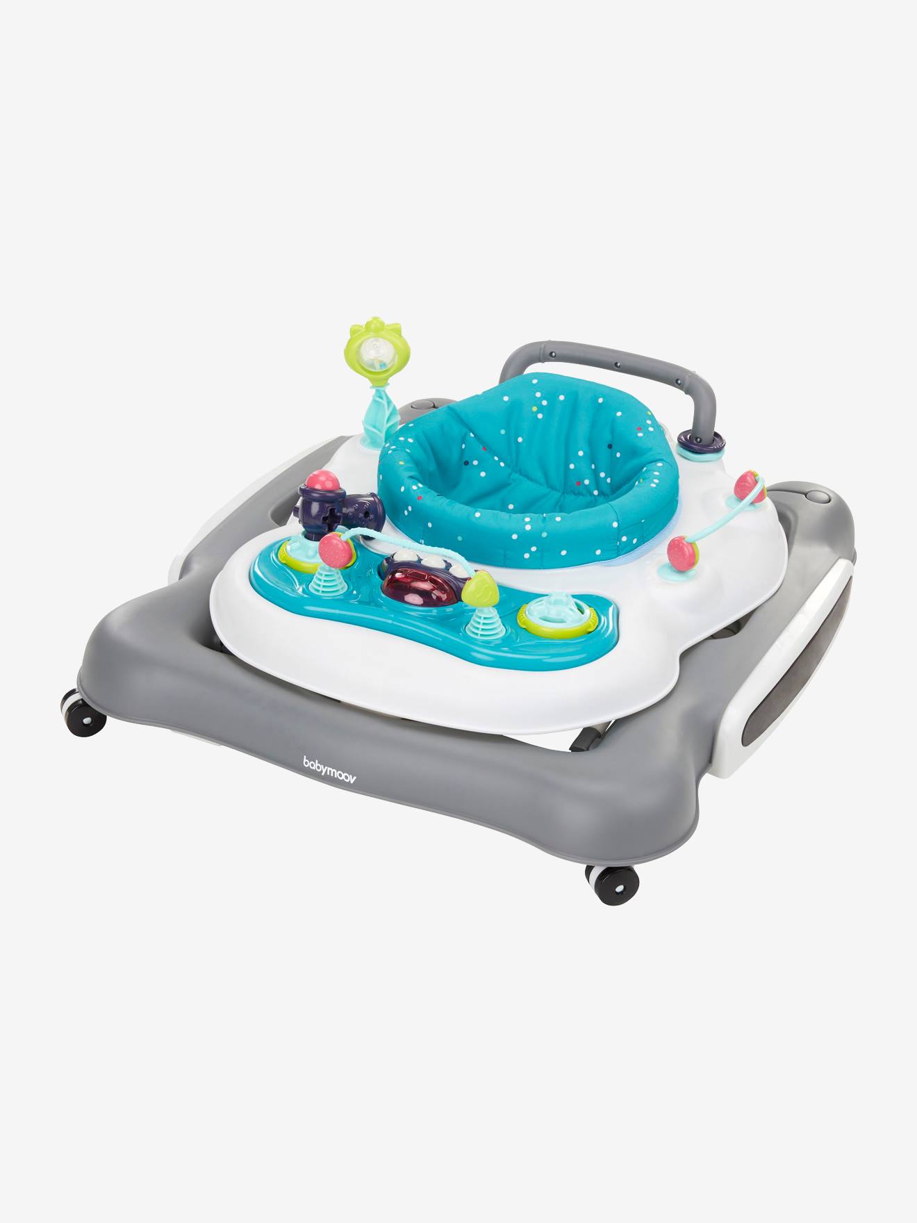 Trotteur pousseur 5 en 1 BABYMOOV bleu gris