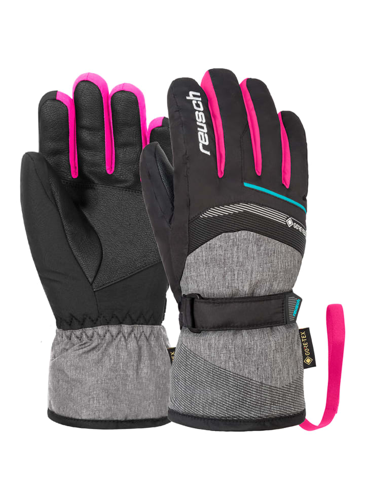 Reusch Fingerhandschuh Bolt GTX Junior in blck/blck melang/pink glo günstig kaufen
