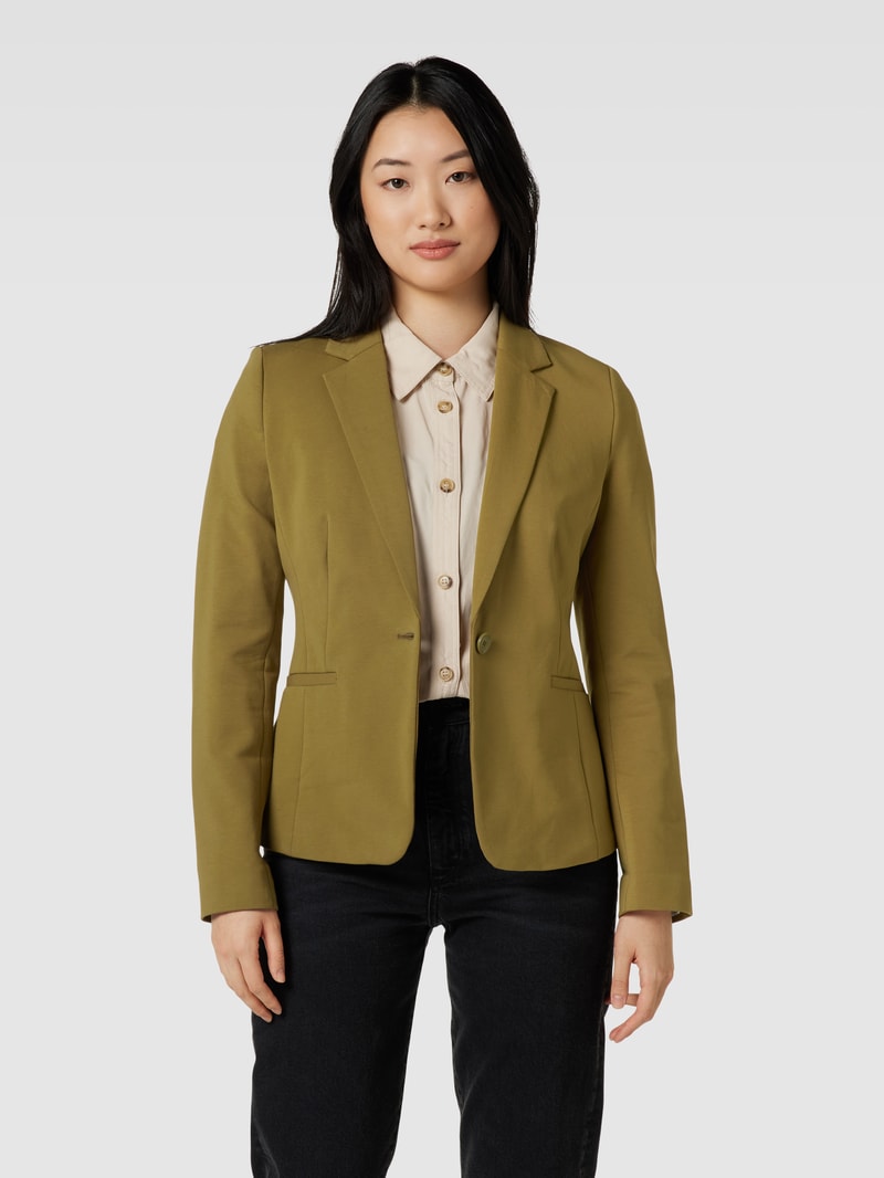 Blazer mit Knopfverschluss in grün