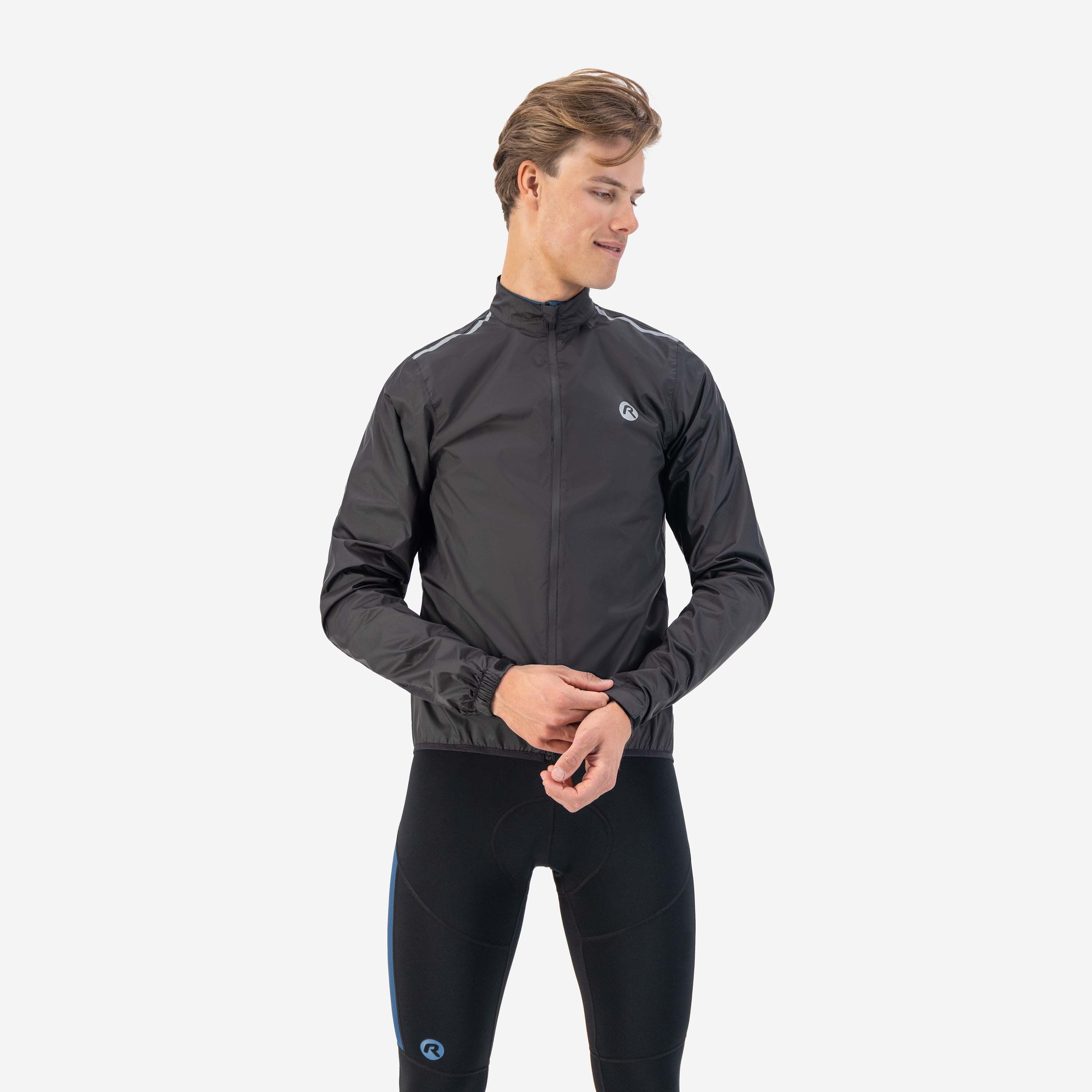 Rogelli Core Black Herren Fahrrad Regenjacke