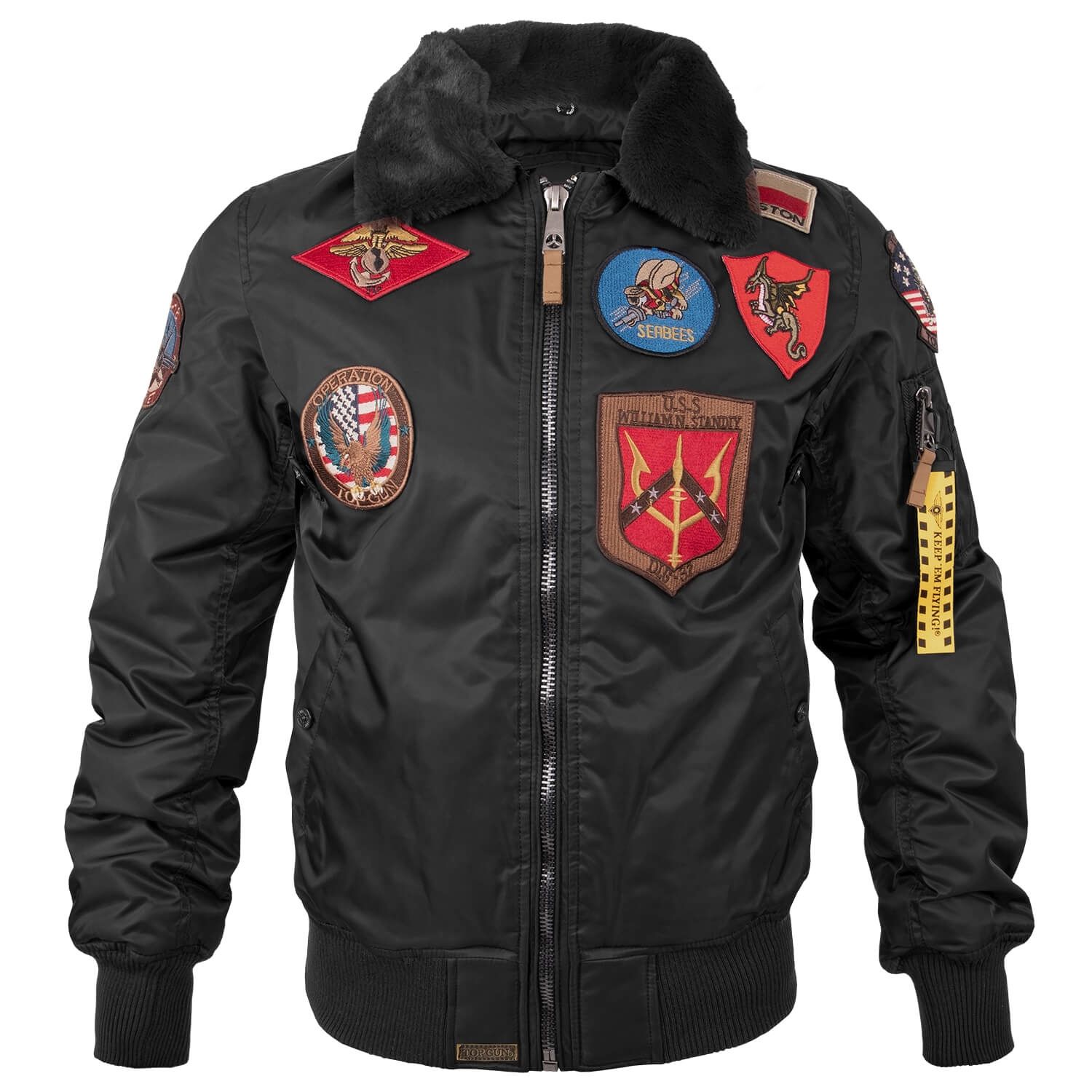 Fliegerjacke B-15 mit Patches