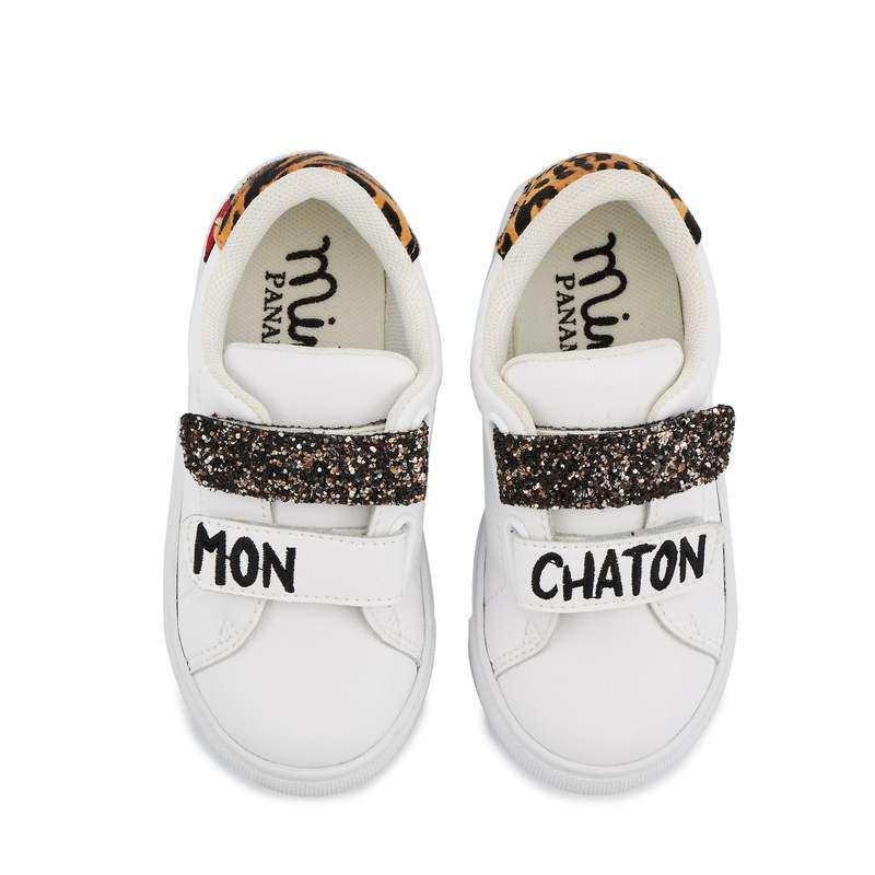 Baskets en cuir Mini Edith mon chaton