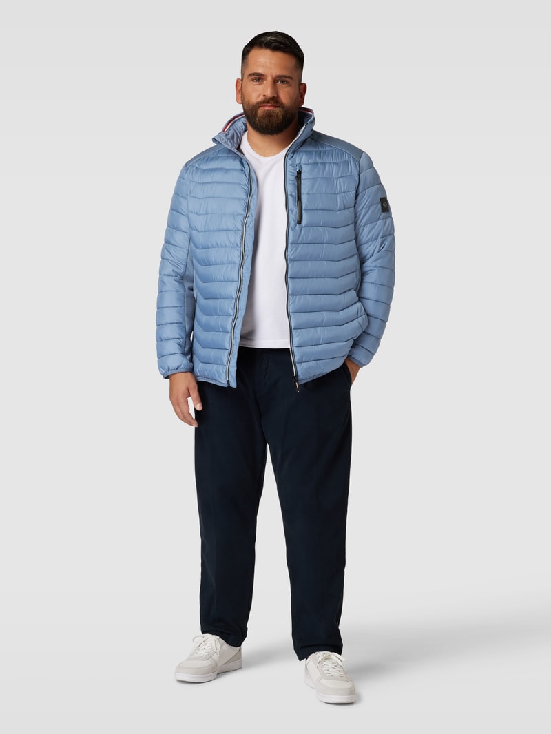 PLUS SIZE Steppjacke mit Stehkragen Modell 'Hybrid' in hellblau