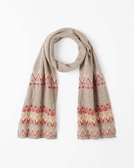 Écharpe maille chaude jacquard Thermolactyl