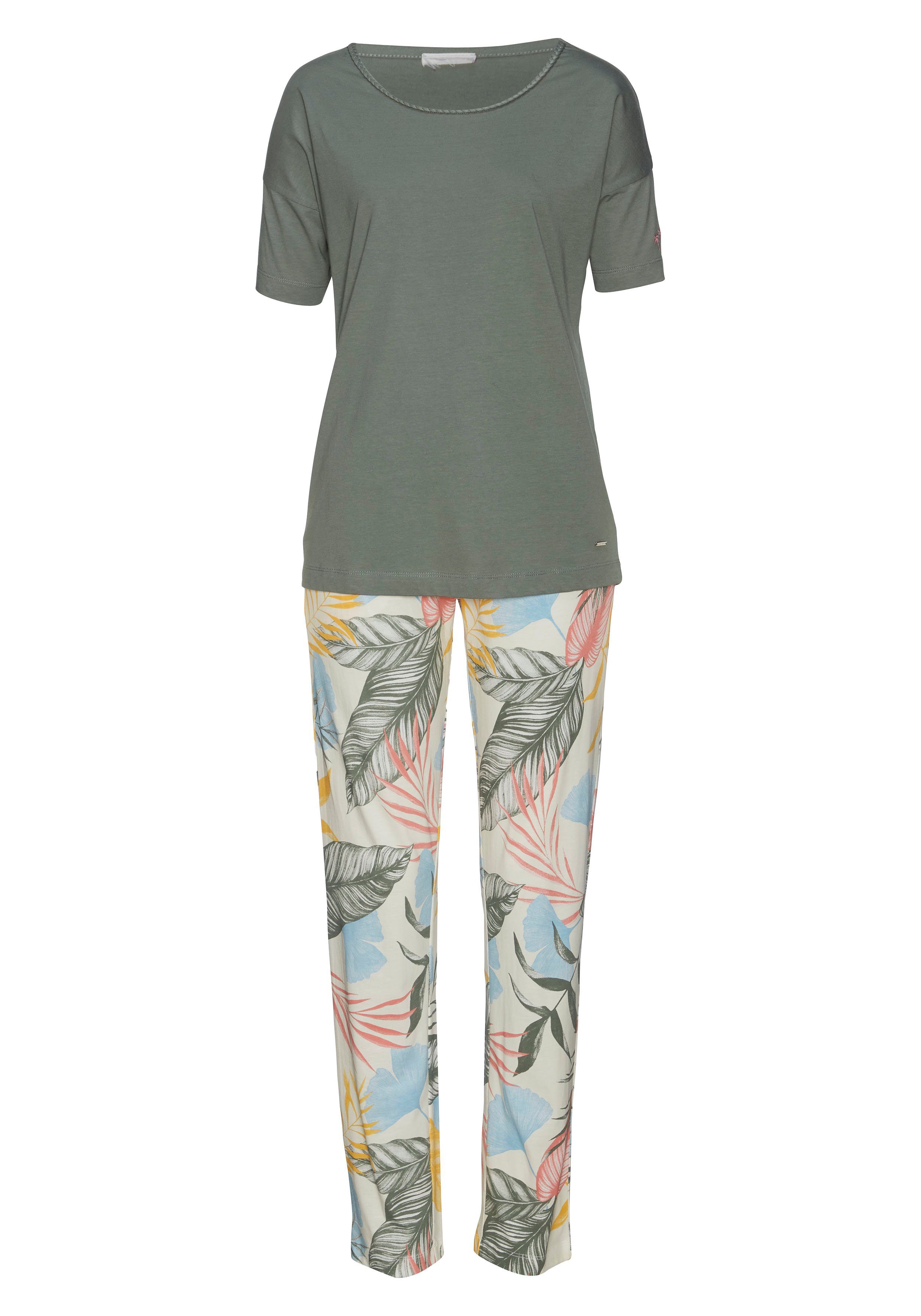Vivance Dreams Pyjama (2 tlg., 1 Stück) mit floralem Druck