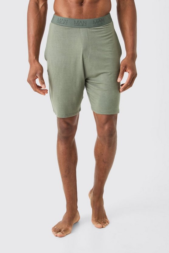 Premium Loungewear-Shorts mit elastischem Bund
