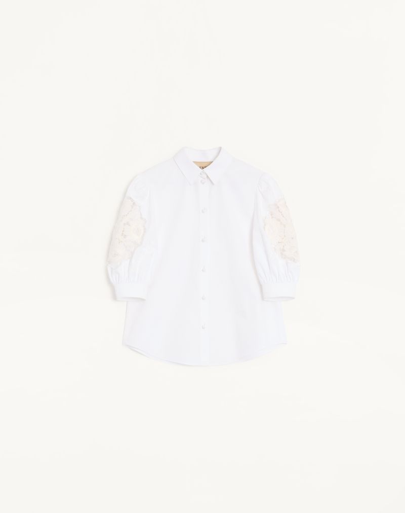 Camisa de algodão popeline