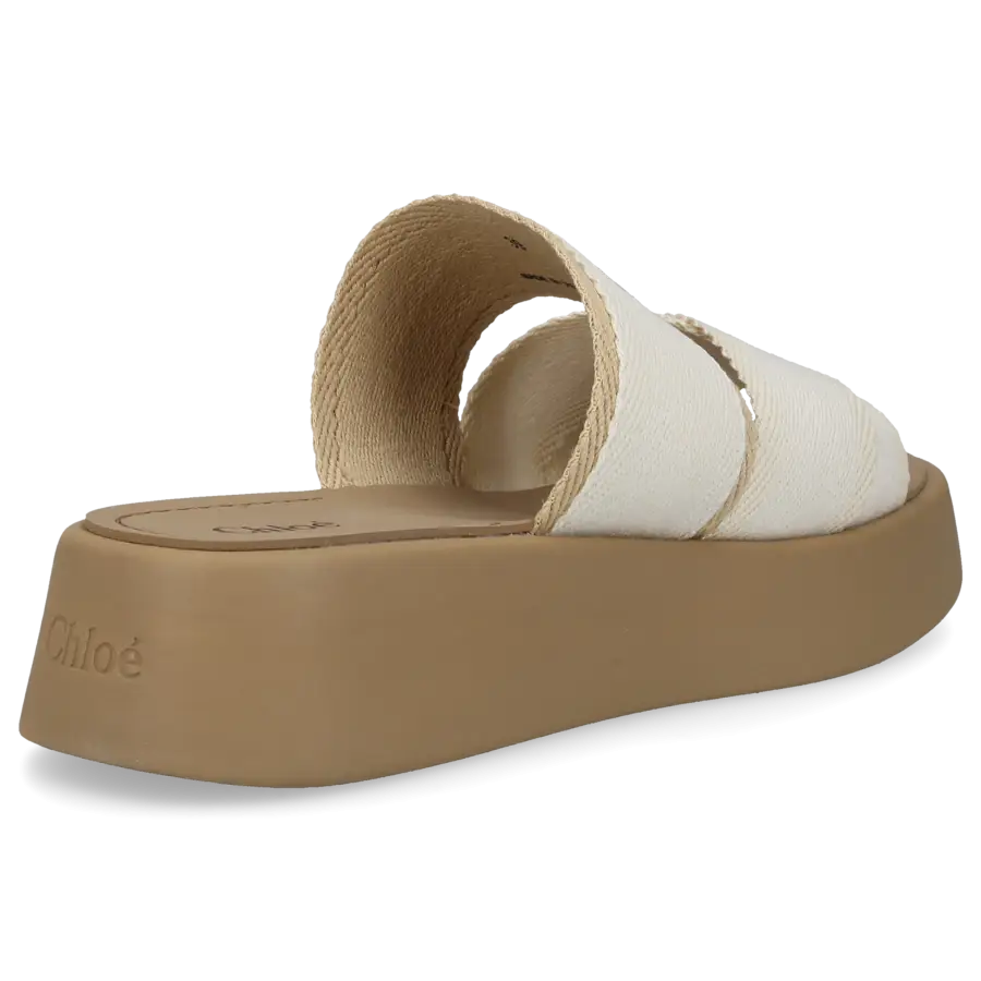 Chloé - Pantoletten MILA Textil - weiß
