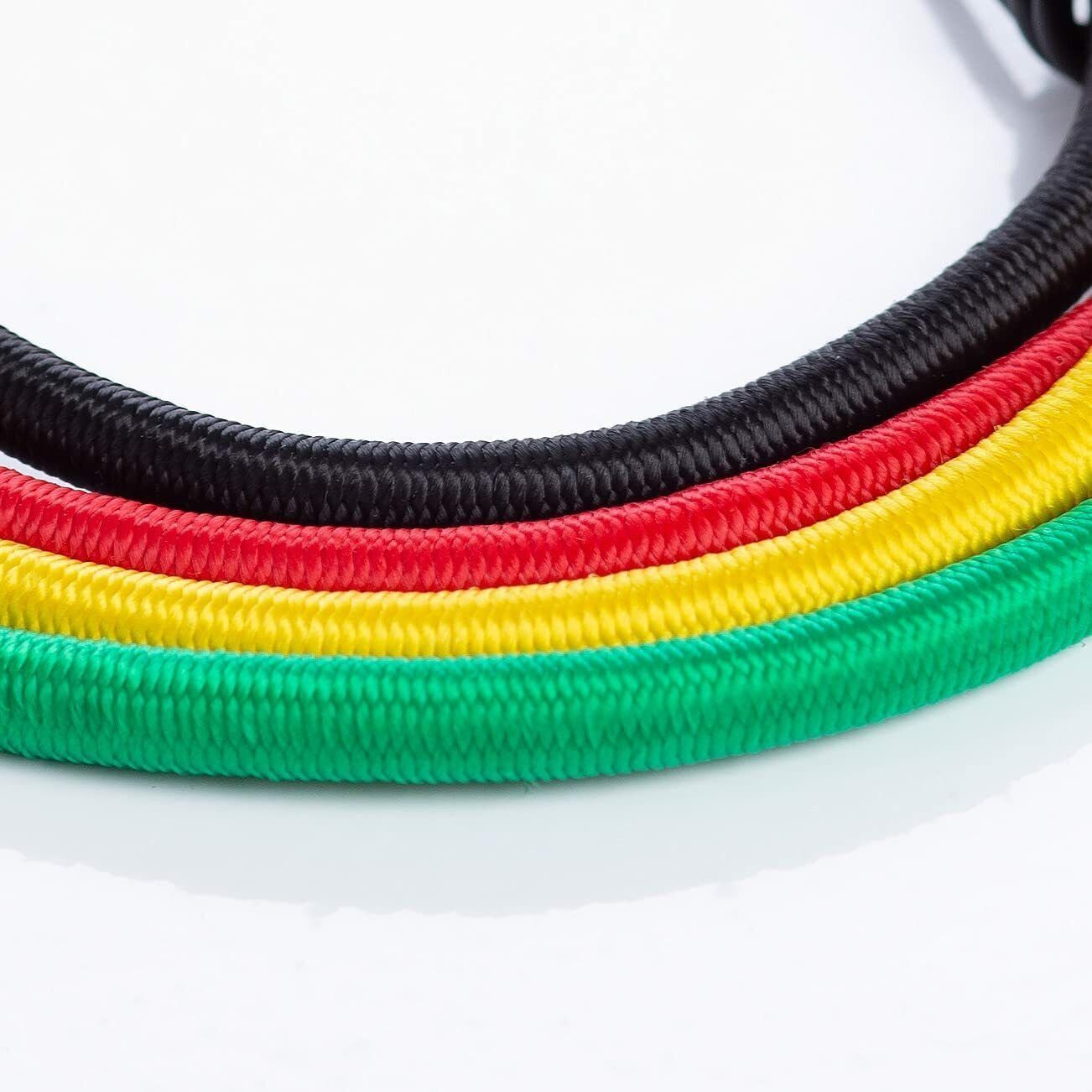 Zamper Spanngurt Expander Spann-Gummis mit Haken - Camping Angeln Trekking & Mehr (Komplett-Set, 12-St., 4x 4 verschiedene Größen) 27, 40, 56 und 72 cm, Verschiedene Farben