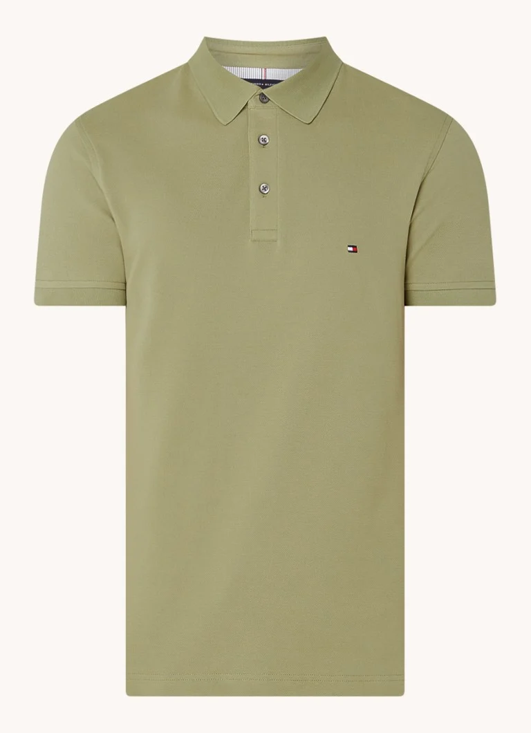 Polo Tommy Hilfiger 1985 slim fit com bordado do logotipo