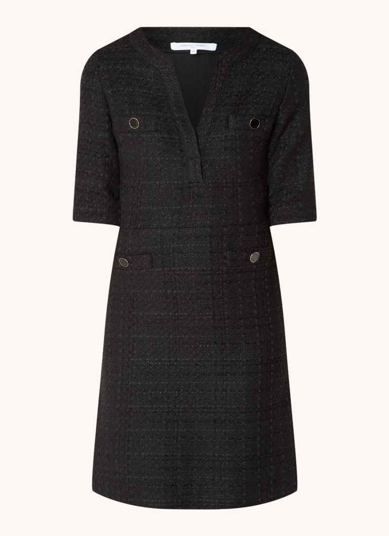 Robe tunique courte Salome de Gerard Darel, aspect tweed