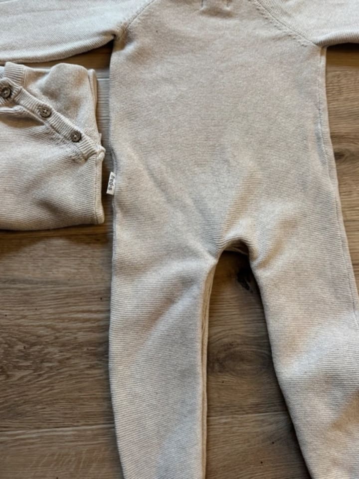 Freds Strampler Baby Strick Overall in Beige günstig kaufen 74/80