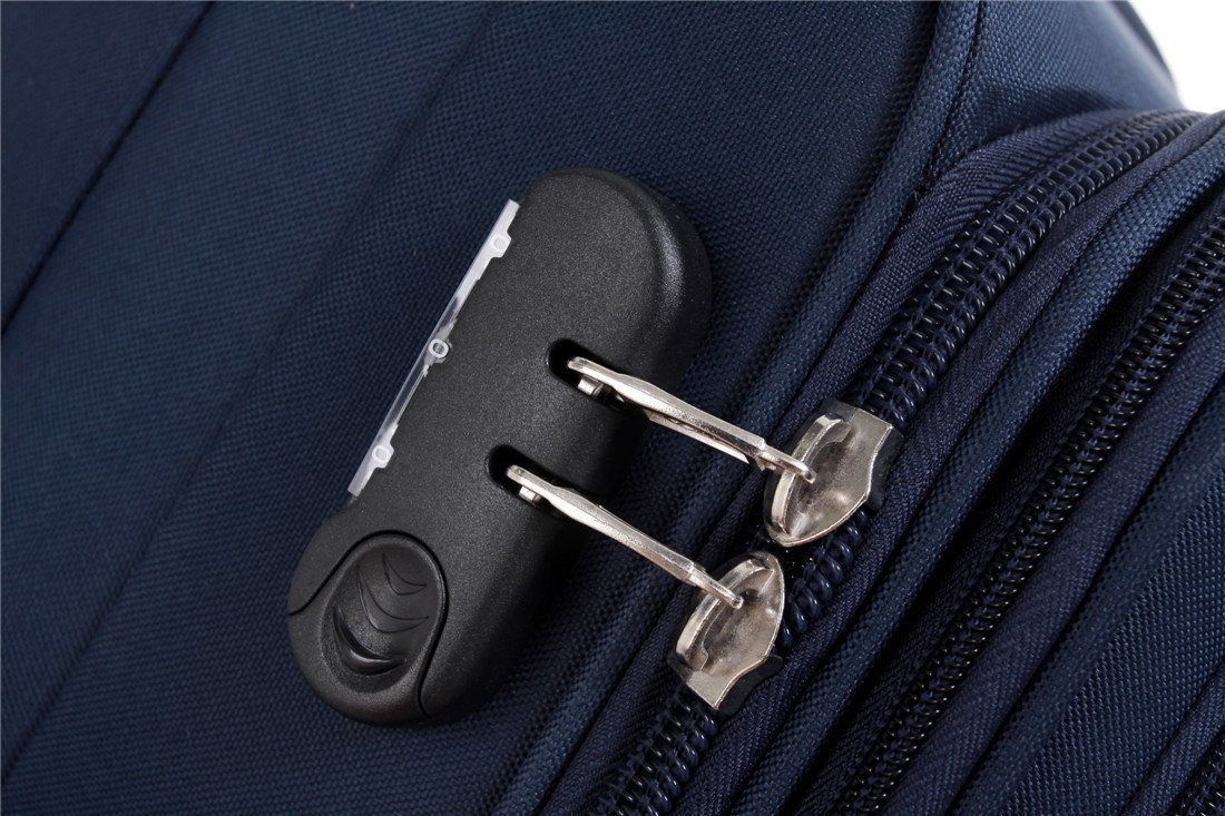 Beibye Trolleyset 3-tlg. mit 4 Rollen u. Dehnfalte div. Farben