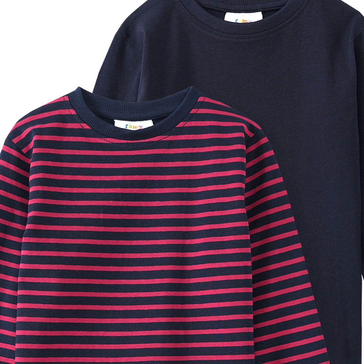 2 Jungen Langarmshirts im Set