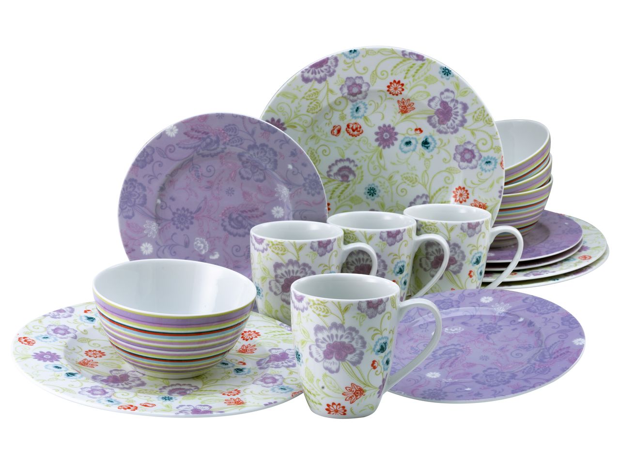 CreaTable ORIENTAL flieder Kombiservice 16-tlg
