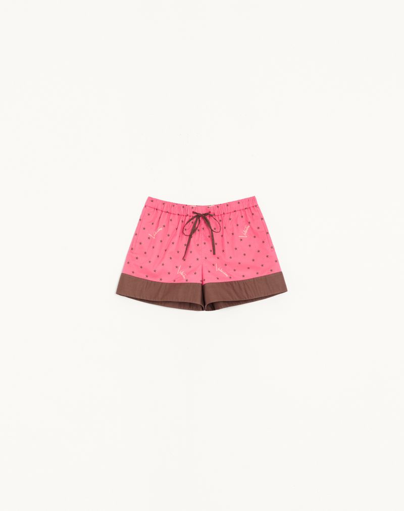 Shorts de musselina estrelados