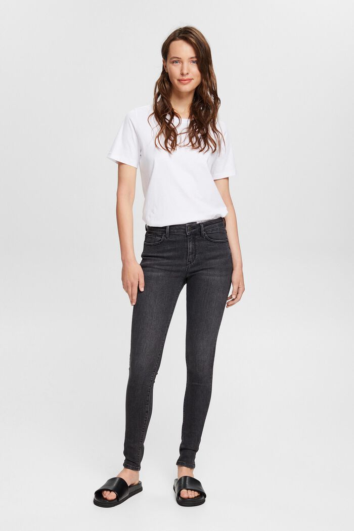 Skinny Jeans mit mittlerer Bundhöhe