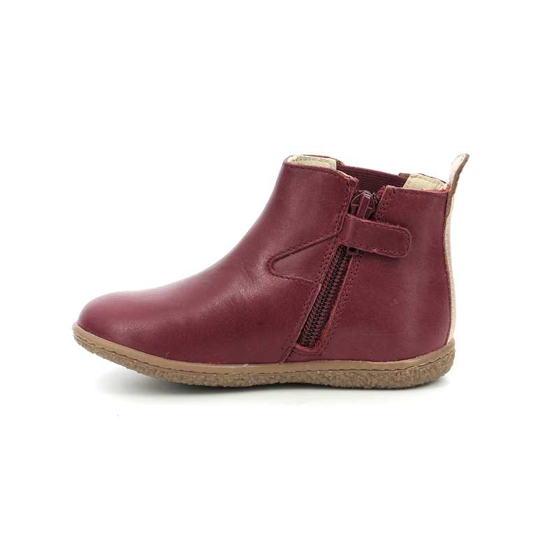 Boots cuir Vermillon
