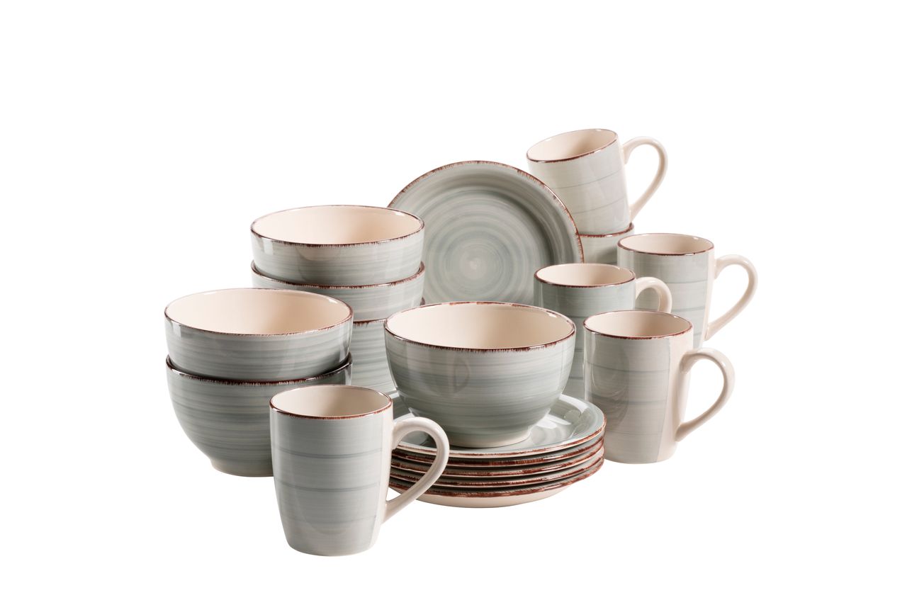 Mäser Serie Lumaca, Frühstücksset 18 teilig für 6 Personen