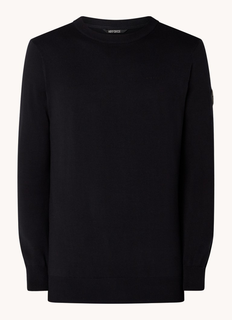Maglione girocollo a maglia fine dell'aeronautica militare
