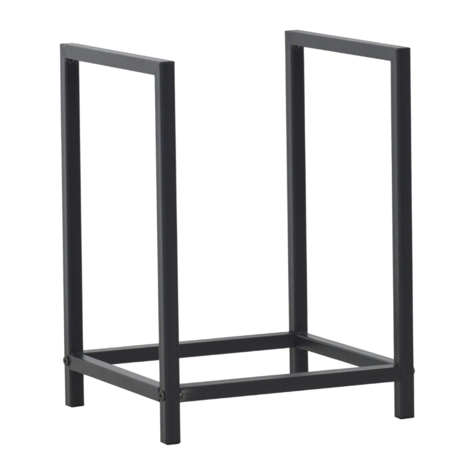 STADO Kaminholzregal Kaminholzregal, Brennholzregal, Stapelhilfe, Schwarz, BxTxH:40x30x50 cm