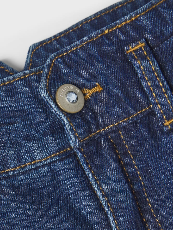 name it Jeanshose Mom fit in dark blue denim günstig kaufen